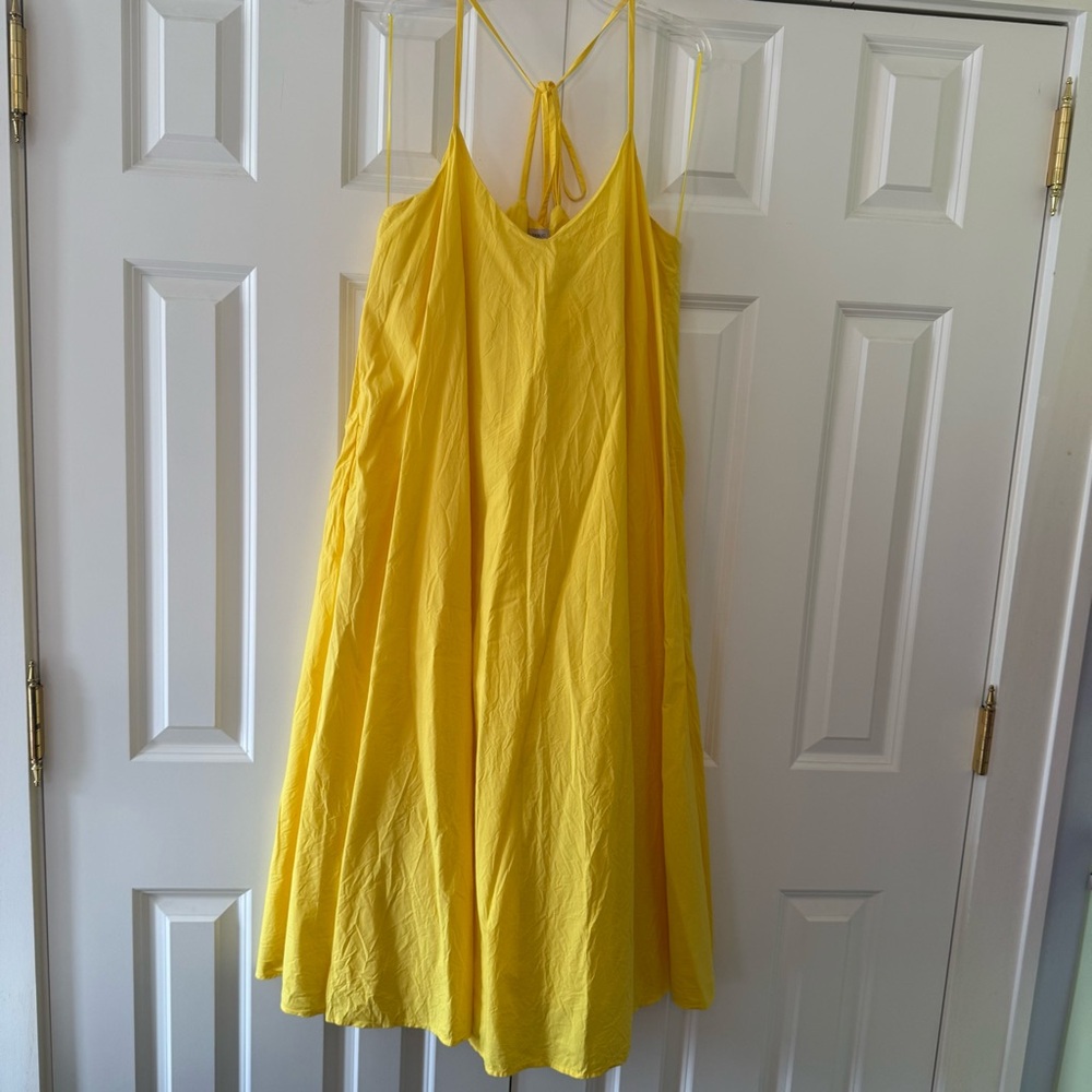 ⭐️ Banana Republic Vibrant Yellow Midi Dress